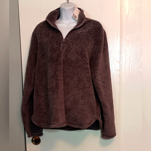 NWT H&M fleece pullover sweatshirt, sz M - Picture 1 of 3